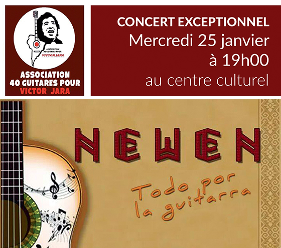 Concert de guitaristes Chiliens le 25 janvier 2017