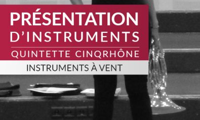 Présentation d'instruments par le quintette CinqRhone à l'école de Musique d'Écully