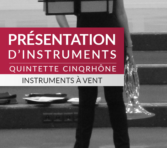 Présentation d'instruments par le quintette CinqRhone à l'école de Musique d'Écully