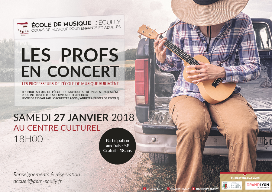 Concert des professeurs de l'école de musiques d'Écully 2018