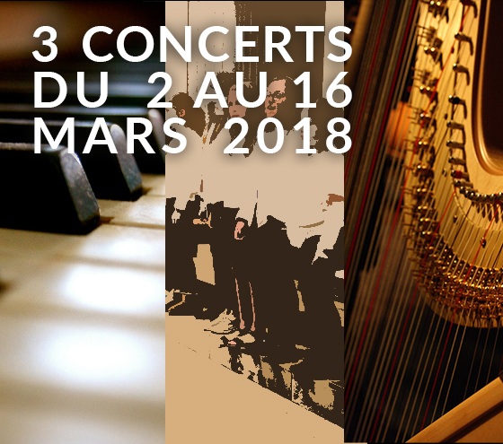 3 concerts mars 2018