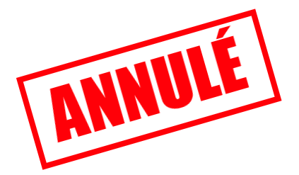 Concert annulé