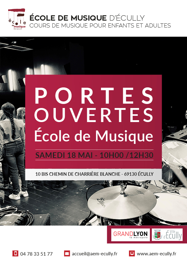 Affiche Matinée Portes ouvertes 2019 de l'école de musique d'Écully