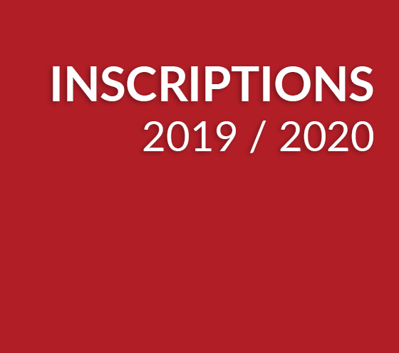 Inscriptions 2019 / 2020 - Dates & modalités