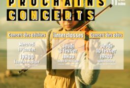 Prochains concerts de l'école de musique d'Ecully