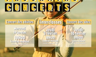 Prochains concerts de l'école de musique d'Ecully