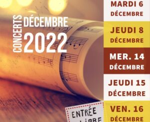 Concerts de décembre 2022 de l'école de musique d'Ecully