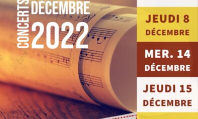 Concerts de décembre 2022 de l'école de musique d'Ecully